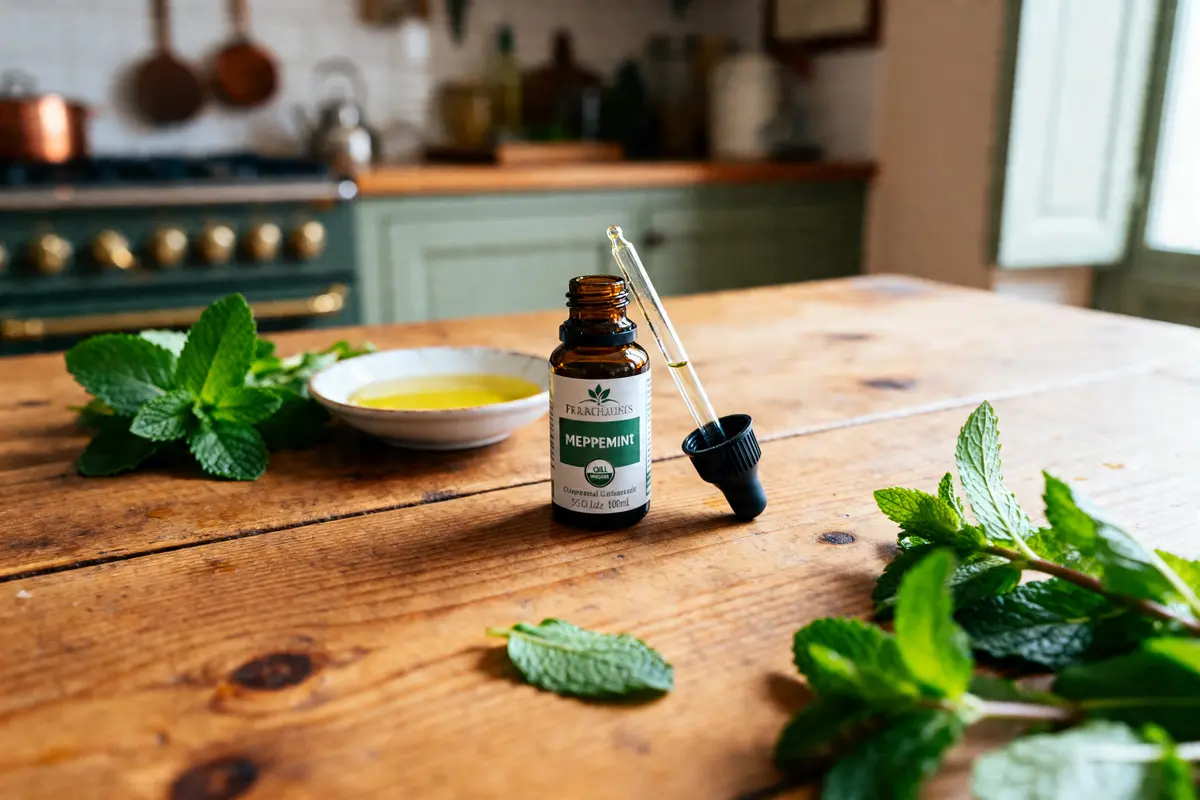 pexels-michal-pech-213601-757318 (1) Flacon d'huile essentielle de menthe et remede grand mere pour mal de tete.